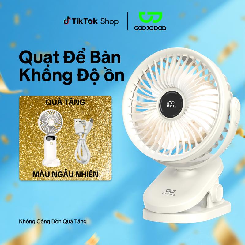 GOOJODOQ x KOC KOL Quạt usb kẹp + Quạt cầm tay để bàn ký túc xá sinh viên tắt tiếng quạt điện nhỏ Fan Quạt Phụ Kiện Mobile