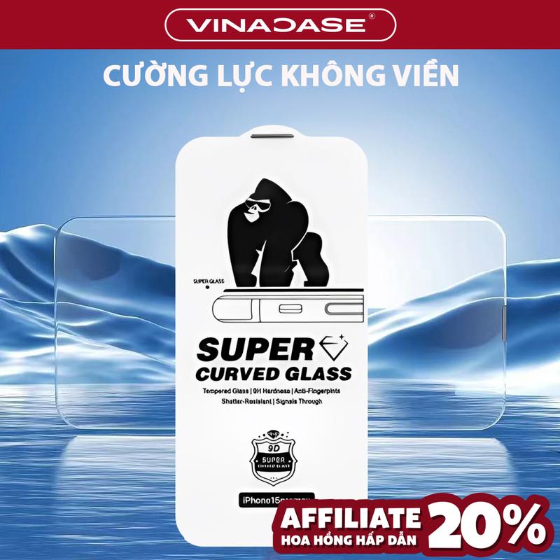 (FS)Cường Lực Không Viền IPhone 18 Pro Max/17 Pro Max/16 Pro Max/15 Pro Max/14 Pro Max/13 Pro Max KingKong Full Màn Trong Suốt