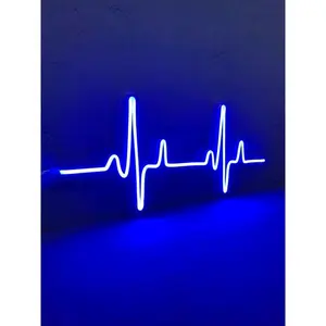 [17] Lampu LED Neon Flex 220V 1 sampai 5meter Mudah Dibentuk Lampu Detak Jantung estetik kece