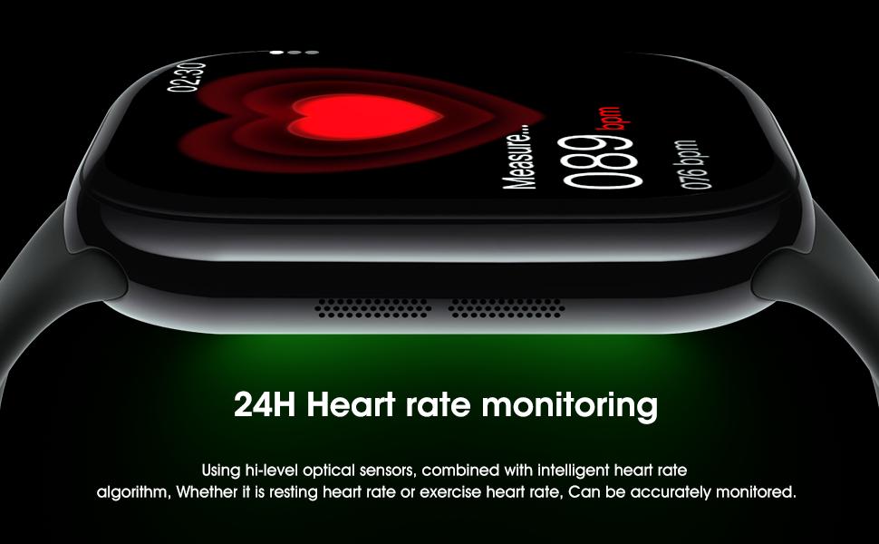 KIRO Watch S11 Pro Wireless charging Smart WATCH S11 Pro for iPhone Watch Smartwatch Olahraga dengan Layar HD 2.08" IP67 Waterproof Bluetooth Android iOS Anti-Carsickness 1000+ Faces