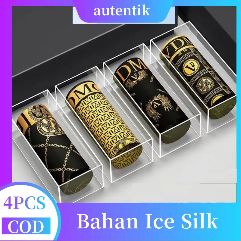 [TERBARU] Celana Dalam PAKET 4 PCS Celana Dalam Boxer Pria Ice Silk Lembut Dingin Antibakteri Nyaman Dewasa Seamless Premium