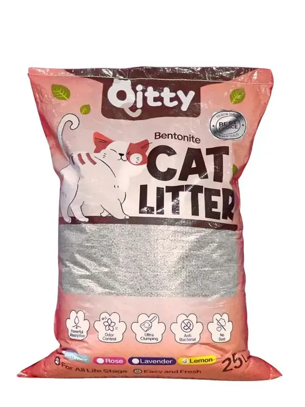 QITTY BENTONITE CAT LITTER PASIR SUPER PREMIUM QUALITY UKURAN 10L 25L UNTUK PEWANGI KOTORAN KUCING PASIR KUCING SAND FOR CAT PET LITTER LOKAL LOCAL EXPORT QUALITY HARUM WANGI 10 25 L KG 0