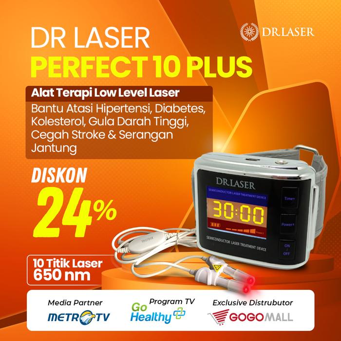 Gambar Dr.Laser Perfect 10 Plus - Terapi Melancarkan Aliran Darah Bantu Mempercepat Proses Pemulihan Stroke Diabetes Hipertensi Original Garansi Resmi Gogomall dari Gogomall Kota Tangerang Tokopedia