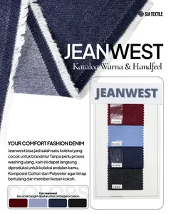 Katalog Jeanwest Denim Collection by SJA Textile / Catalog Kain Jeans Catalogue Sample Kain Warna Sampel Handfeel Denim