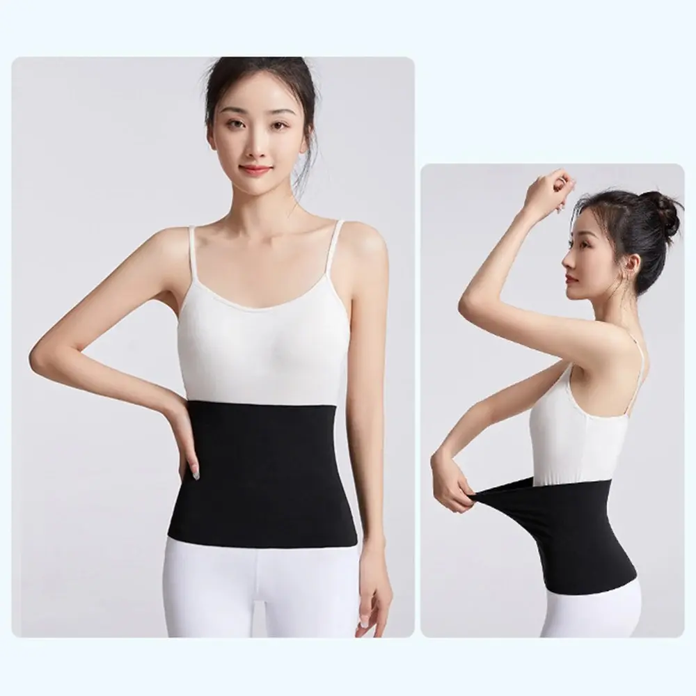 Đai Nịt Bụng Bằng Vải Bông, Co Giãn Và Giữ Nhiệt, Thích Hợp Cho Mùa Đông Ấm Áp, Đàn Hồi Cao, Đàn Hồi Cao, Hỗ Trợ Eo, Có Thể Đeo Bên Trong, Có Thể Dùng Làm Đồ Định Hình, Chất Liệu Cotton, Có Thể Dùng Làm Đai Nịt Bụng