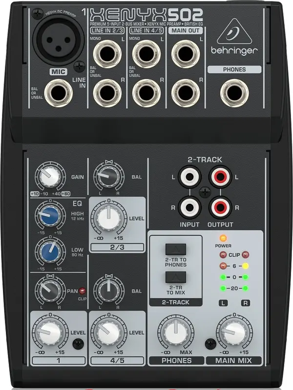Mixer Behringer Xenyx 502 Xenyx502 Original 5 Input Mixer 1