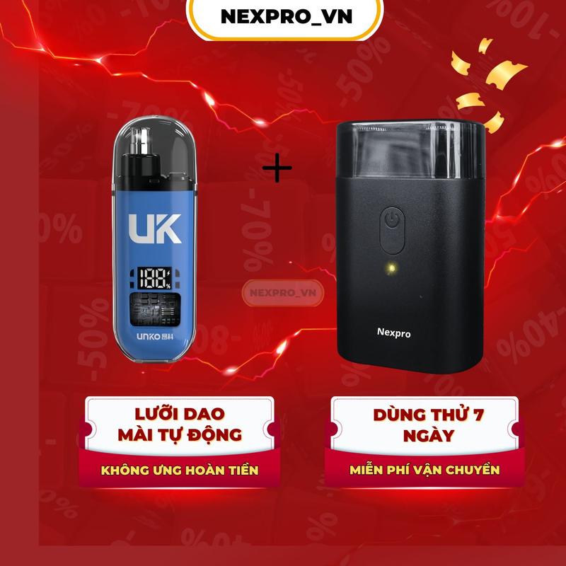 TIẾT KIỆM HƠN KHI MUA Máy cạo râu mini tiện lợi 2025 sạc nhanh typeC - tặng tỉa lông mũi