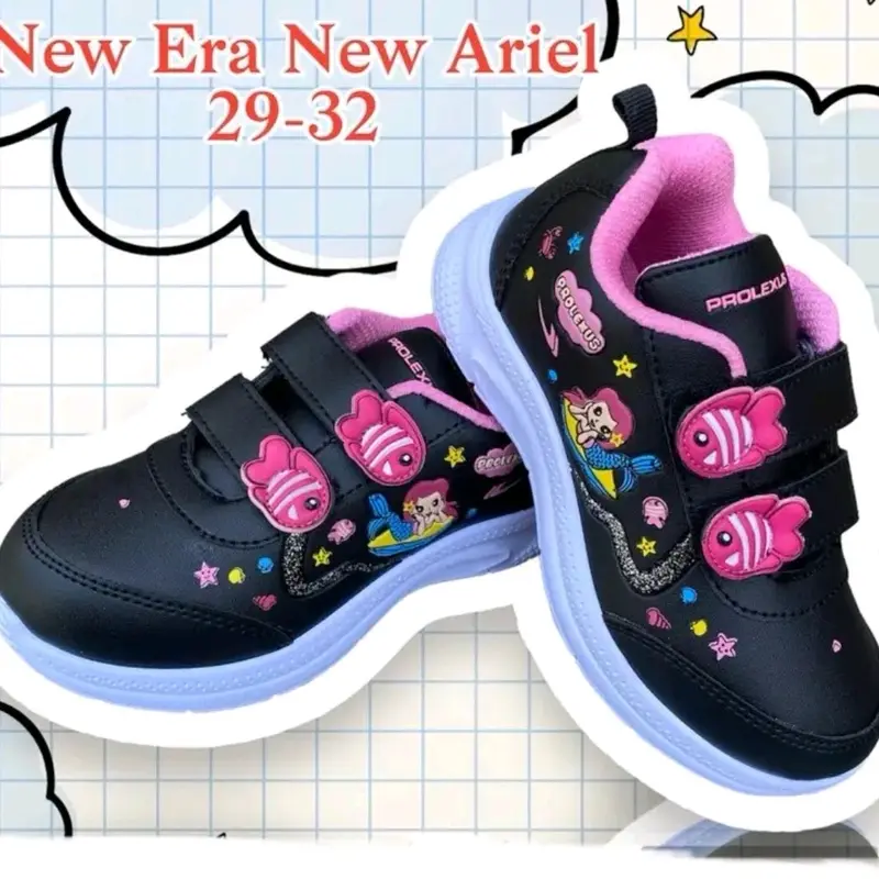 sepatu Ando anak cewek CUTE RABBIT hitam merah muda 4