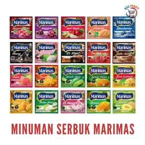 Marimas Minuman serbuk aneka rasa kemasan 1 renteng isi 10 sachet