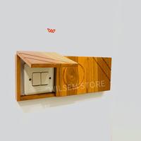 Gambar WILSEM WS403FM-Frame Saklar Kayu Jati Saklar Single L1 L2 L3 L4 Warna Natural - Lubang satu dari WILSEM STORE_NEW Kab. Mojokerto 3 Tokopedia