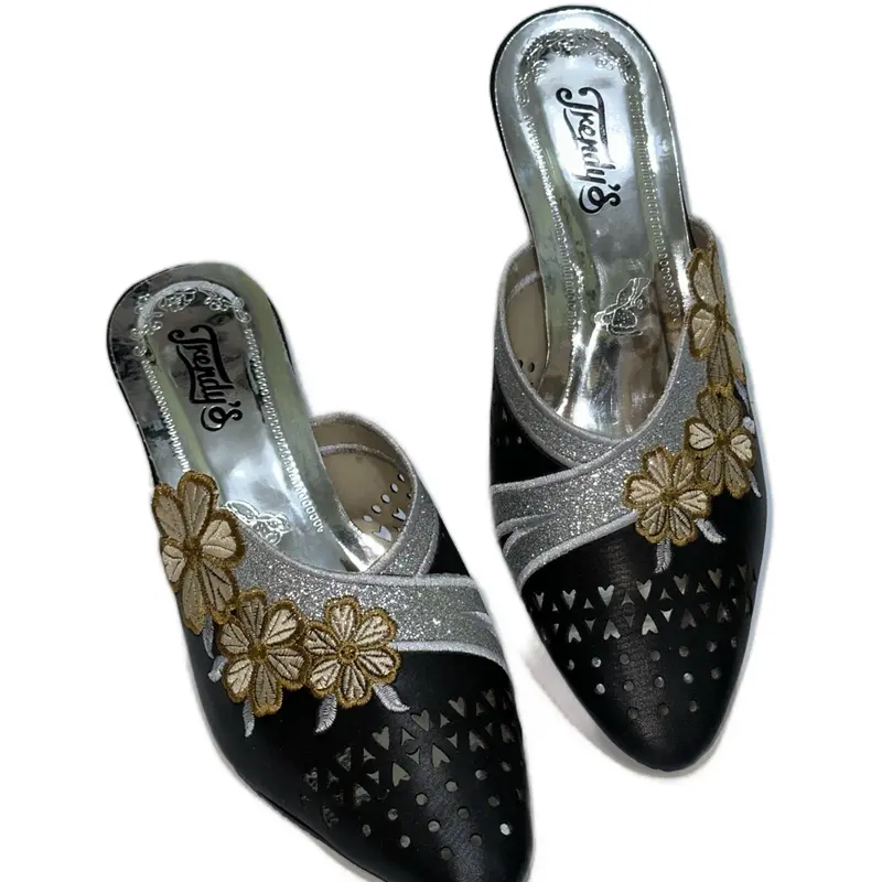 Sandal Hak DMN-04 Wanita Simpel dan Elegan Ukuran 37-42 - Heels High Karet Pesta Shoes Sendal Kaca 2