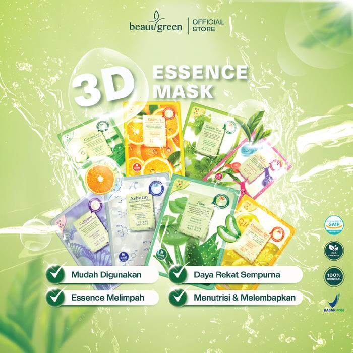 Gambar BEAUUGREEN NOT FOR SALE - 3D ESSENCE MASK ALOE SPECIAL GIFT dari beauugreenid Kota Surabaya Tokopedia