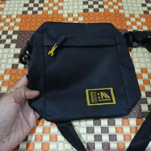 Highmore HEXA K Series – Tas Selempang Pria Multifungsi Clutchbag Handbag Waterproof Hitam