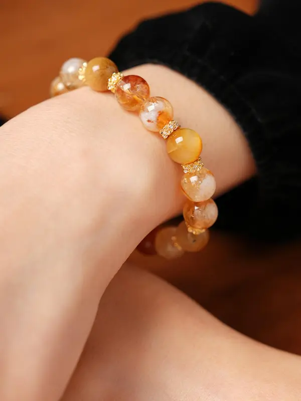 Natural Stone Beaded Bracelet, Fashionable Jewelry for Women & Girls, Trendy All-match & Exquisite Jewelry for Birthday Gift 0