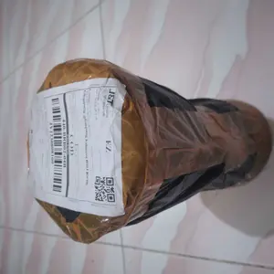 kendang jimbe 20 cm merah dengan Desain Seni Afrika untuk Musik Tradisional dan Dekorasi Rumah