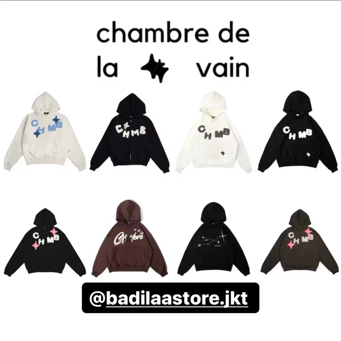 [ORIGINAL] CHAMBREDELAVAIN / TELEPATI /PREFACE / PRAEDAE / CLUTHVISION/ HOODIE BOXY SIZE M-XL
