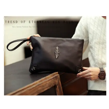 Leather Concept ZENNO Tas Tangan Pria Kulit Premium / Clutch Kulit Pria Premium cowok 4