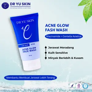 Dr. Yu Skin Acne Glow Face Wash 70ml – Sabun Wajah Lembut untuk Kulit Berjerawat & Sensitif | BPOM & Halal