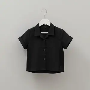 kemeja unisex anak laki-laki dan perempuan lengan pendek usia 0-6 tahun Fashion