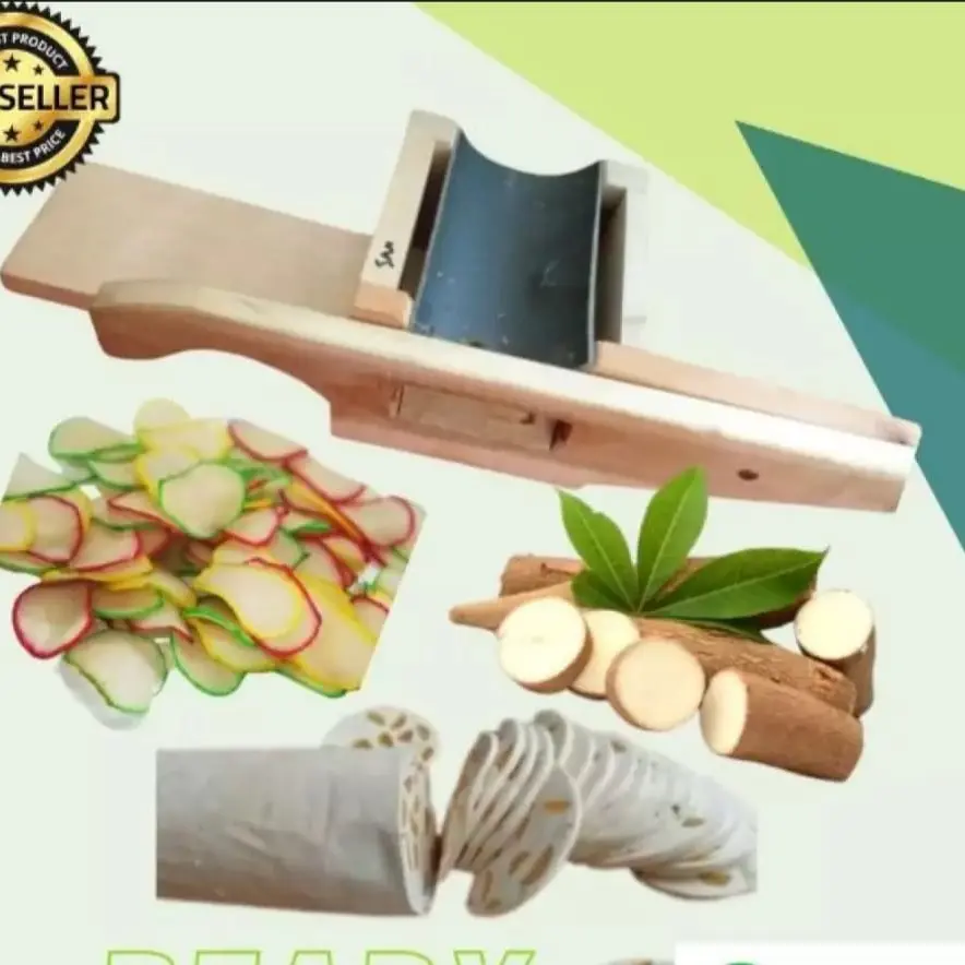 PENGIRIS KERIPIK SINGKONG SERBAGUNA PEMOTONG KERUPUK Alat Kayu Pisau Kitchenware