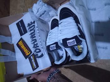Product Review of Corvalue - Sepatu Sneakers Unisex Pria Wanita Otaru Black White Shoes Casual Sneakers Hitam from 2** 0