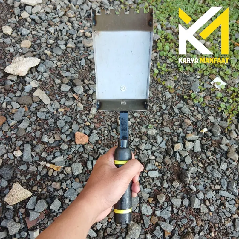 Cetok Bata Ringan/ Sendok Semen Hebel/ Trowel Plat Baja/ Ukuran 7,5 CM dan 10 CM 1