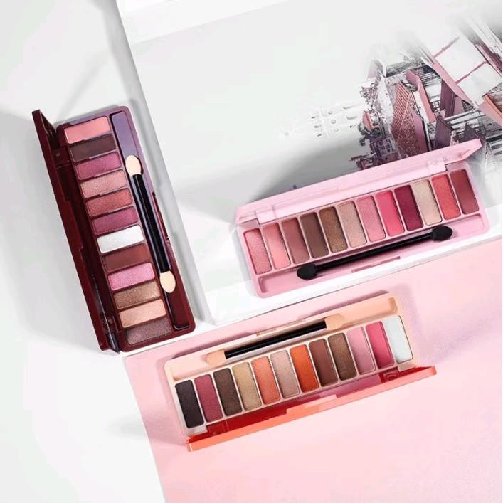 Colour Geometry LM Eyeshadow 12 Warna Long Lasting Waterproof Pallete Eyedhadow 5