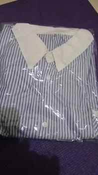 Product Review of Lulu blouse strip salur premium LD 110 120 130 140 kemeja crop jumbo from C**5 2