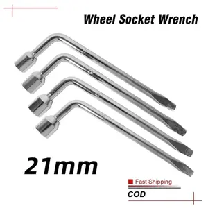 Kunci Roda L ukuran 21mm Kunci Roda L + Congkelan Ban