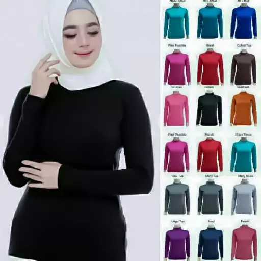 MANSET BAJU KAOS ATASAN LENGAN TANGAN PANJANG SIZE - KOMPLIT - WARNA TERLENGKAP