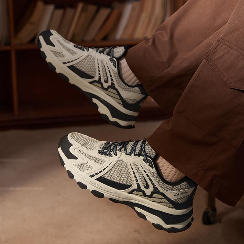 Giày Đi Bộ Đường Dài, CAMEL CROWN, Giày Thể Thao Leo Núi Du Mục, Chạy Bộ Đường Mòn Leo Núi, Săn Bắn, Thể Thao Chống Trượt Ngoài Trời K13C097034