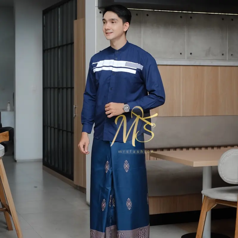 PAKET SET KOKO DAN SARUNG MOTIF SARWON BISA PILIH WARNA 7