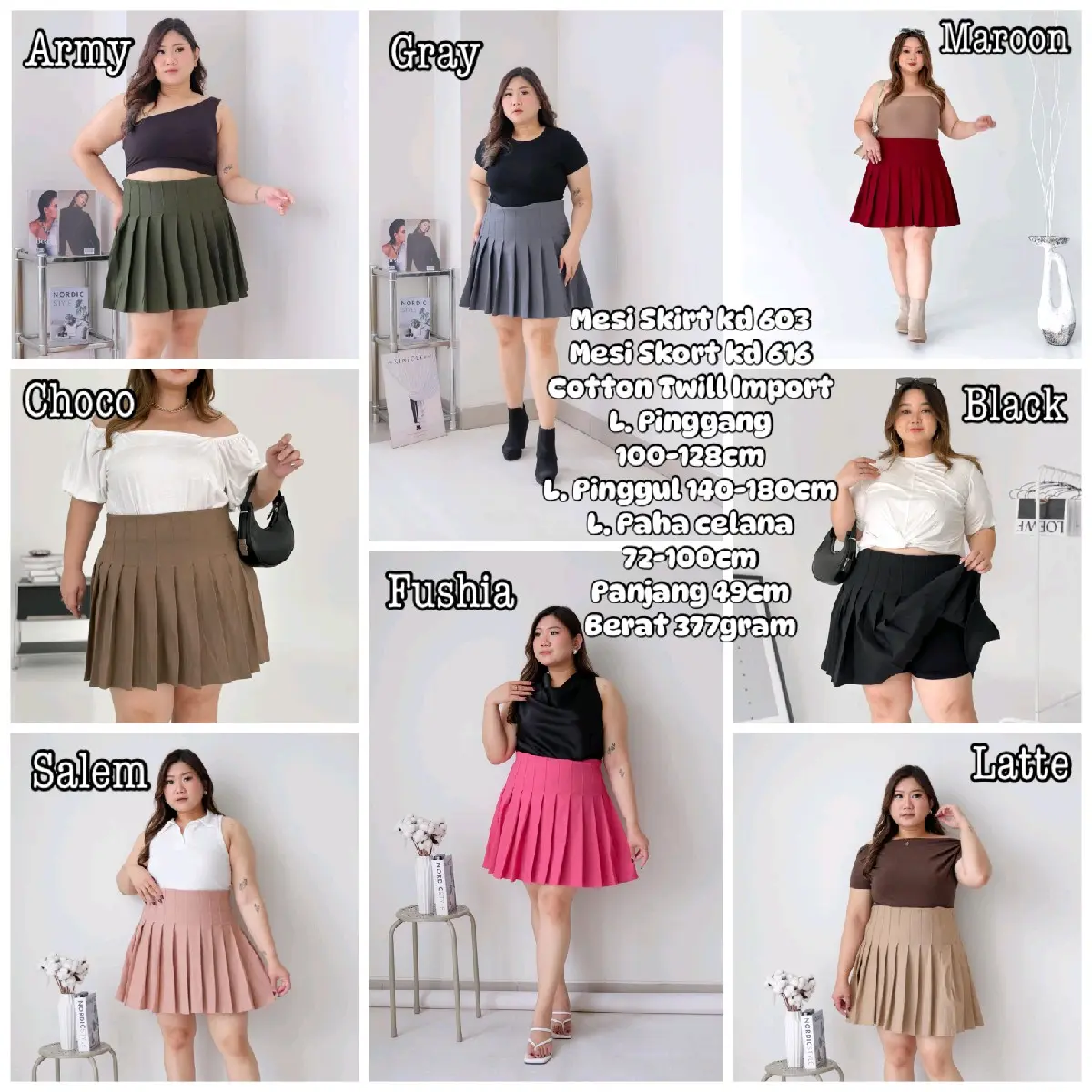 Mesi Bigsize Skirt | Rok Jumbo | Rok Golf | Rok Tenis viral Nagita