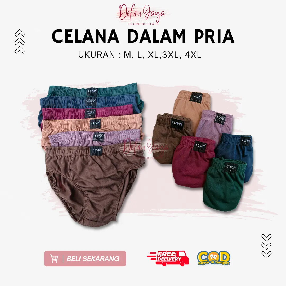 Celana dalam pria dewasa /celana dalem coman murah/celana dalam cowok/pakaian dalam pria