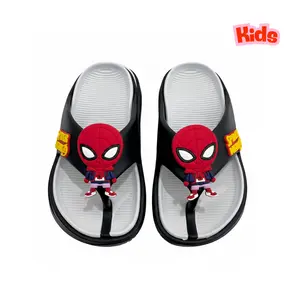 Vivid Sunday - Sandal Jepit Selop Anak Laki-Laki Spiderman Sendal Slip On Ringan Empuk TK SD Nyaman
