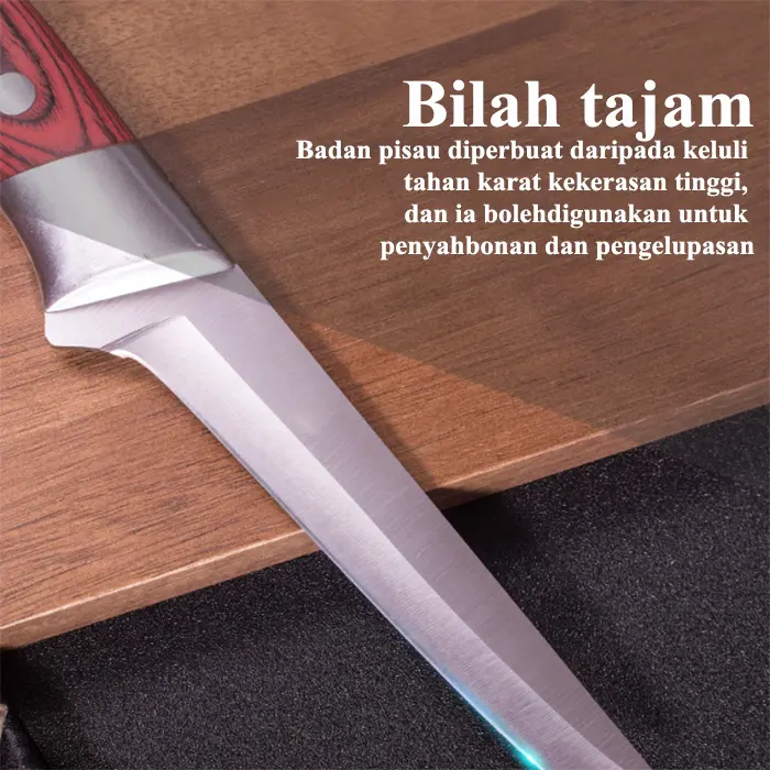 JAPAN MULTI-PURPOSE STEEL KNIFE PRO Mongolian Knife 3 Layer Anti-Rust Knife SUPER KNIFE JAPANESE Stainless 4