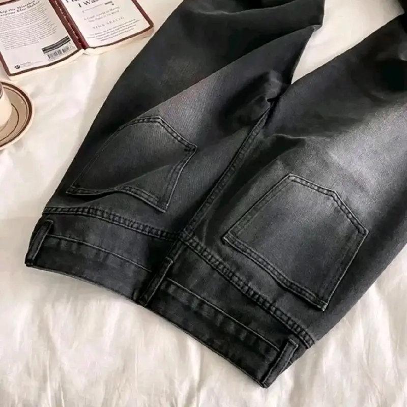 Celana kulot gombrong (skena) untuk anak usia 10th-17th kain jeans 3