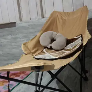 Kursi Lipat Outdoor Kursi Makan Siang Portabel Luar Ruangan Kursi Makan Siang Lipat Tabir Surya Tahan Air Sandaran Yang Dapat Disesuaikar Koper Dilipat Mudah Dimuat Kapasitas Muat 200 KG