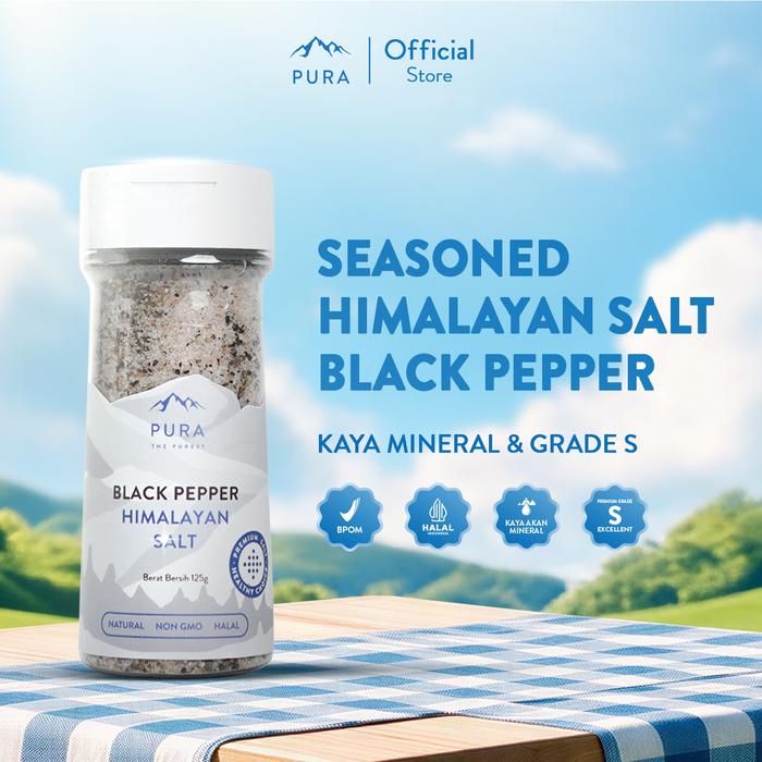 Gambar Pura Himalayan Salt Pepper (125gr) - Garam Himalaya - Organik - Natural - Tanpa Rafinasi - Garam Rendah Natrium - Himalayan Salt Pepper dari PURA THE PUREST Kab. Sidoarjo Tokopedia