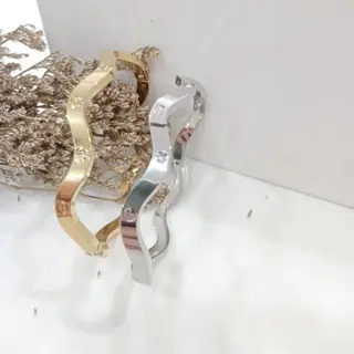 gelang bangle gelombang mata titanium embos titanium stell Bracelets 3