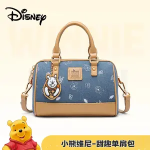 Tas Bantal Boston Winnie the Pooh Disney untuk Wanita - Tas Bahu/Selempang/Tas Tangan yang Bergaya dan Serbaguna