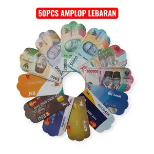 50 Lembar Amplop Lebaran Motif Atm Harga Murah Paper