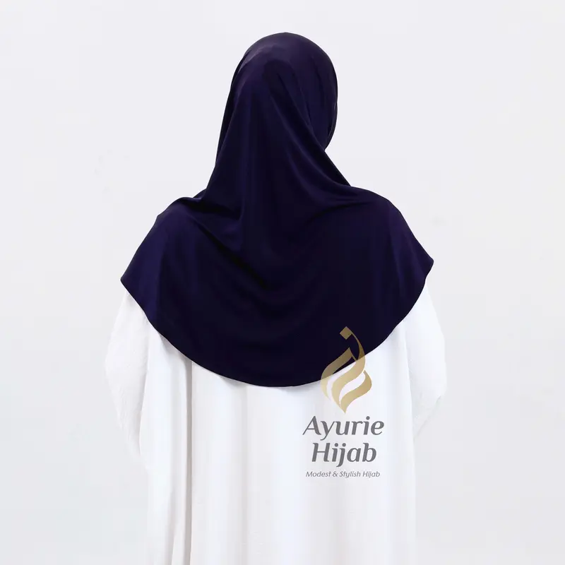 AYURIE - Sporty School Size M  Hijab Dewasa Instan  sporty Matt Jersey Kerudung  Adem Nyaman Simpel Muslim Fashion Bergo Casual Simple 5