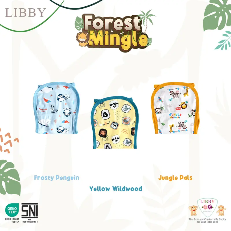 LIBBY Popok Tali Motif Unisex (1 pcs/pack) |  Zany TreeTops | Hazel Glaze | Lively Vibes | Camp Venture | Playtime Stories | Glowy Pals | Forest Mingle 0