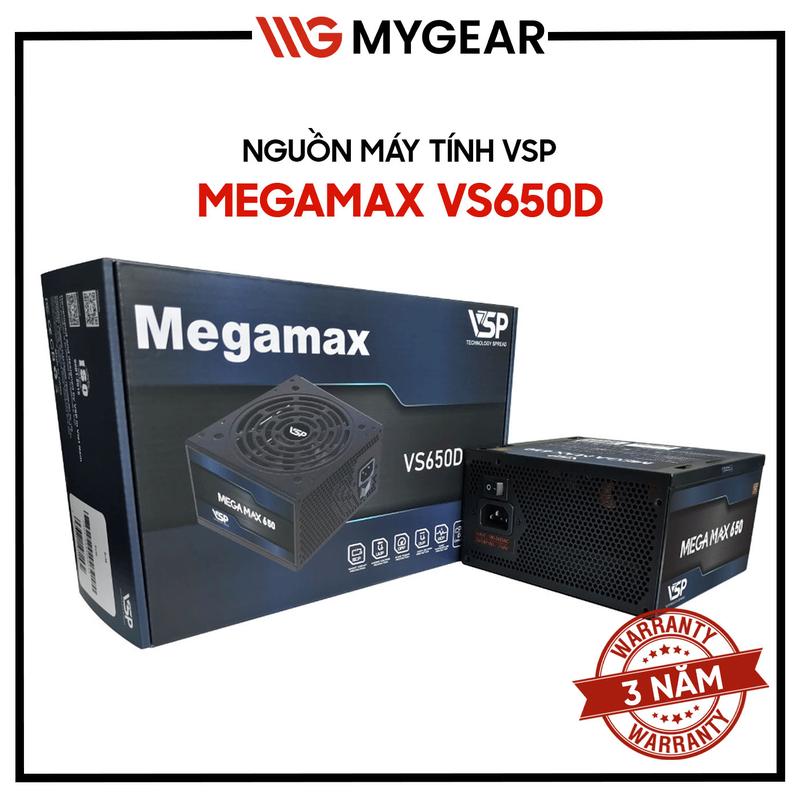 Nguồn máy tính VSP MEGAMAX VS650D 650W / VS750D 750W Cybenetics Silver