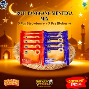Roti Panggang Cheese Rasa Stroberi dan Blueberry Halal Bpom isi 60g x 18 pcs Fresh dan Tasty cocok untuk sarapan dan bekal sehari-hari