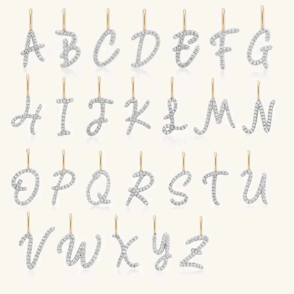 Isago Diamond Letter Pendant