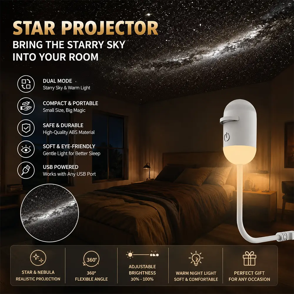 AstroGlow Lampu Tidur Astronot