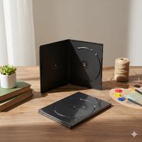 Gambar CASING DVD DOUBLE HITAM Plastik / Case Cd - Casing DVD Hitam 1 psc  dari KnRAcc Kota Bandung 1 Tokopedia