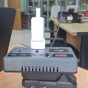 MLHY Baterai litium Inverter 21V ke 220V 100W - 3 USB Baterai Makita Soket Konverter Daya Multifungsi Pengisi Daya Cepat DIY Inverter ( Berlaku untuk kipas angin listrik, lampu LED, bor listrik, wrench listrik, Pengisian daya ponsel )